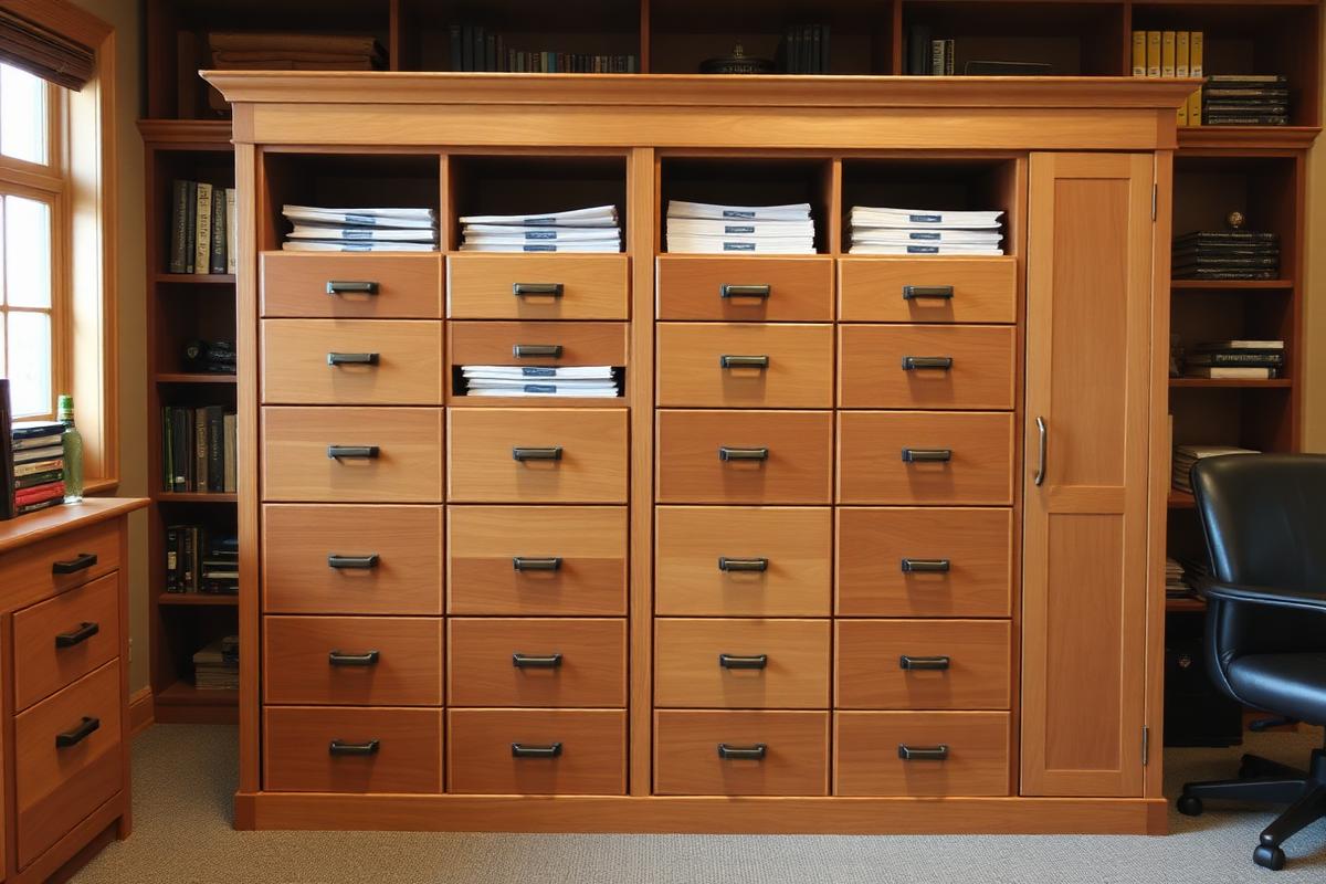 Custom document storage cabinets